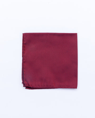 Red Pocket Squares 100% Silk